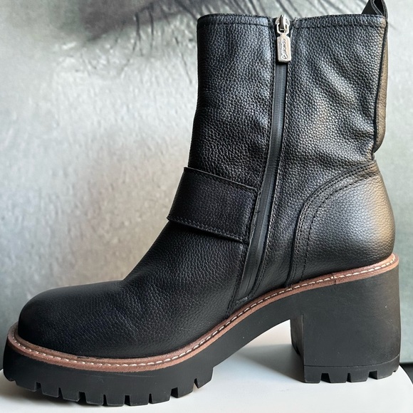 🌸BLONDO🌸 Rylyn Waterproof Bootie in Black Leather Size: 10 - Picture 7 of 14